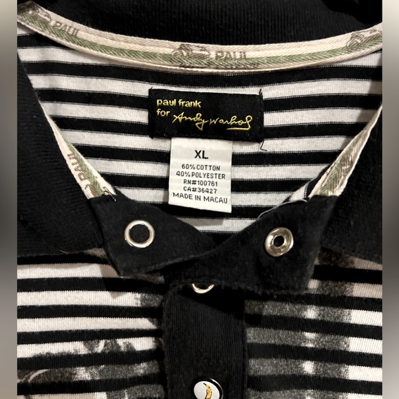 ***RARE***Andy Warhol***by Paul Frank polo - Picture 4 of 5
